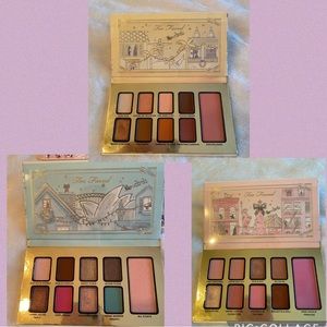 Too Faced Palette Set of 3 Christmas Around the World scented eyeshadow blush